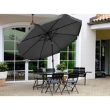 BOLZZ Veliki 3m suncobran sa nagibom Dark grey | ePonuda.com