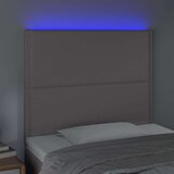  Uzglavlje sivo 90x5x118/128 cm od umjetne kože | shoptok.hr