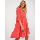 Sublevel Dress-D73761M30214C-coral | shoptok.hr
