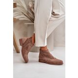 S. BARSKI Women's Ankle Boots With Flat Heel Perforated Brown S.Barski | ePonuda.com