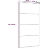  Klizna vrata od aluminija i stakla ESG 102 5 x 205 cm crna | shoptok.hr