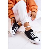 Boto Women's fabric sneakers with openwork Black Venture | Shoptok.si
