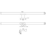 Top Light - LED osvetljenje za kupatilsko ogledalo OREGON LED/9W/230V 60 cm IP44 | Eponuda.com
