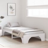 vidaXL Okvir postelje Bela Trden borov les 80 x 200 cm | Shoptok.si