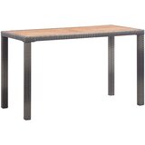 The Living Store Vrtni stol antracit-smeđi 123x60x74 cm masivno bagremovo drvo | shoptok.hr
