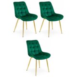  BERA stolica - zeleni baršun / zlatne noge x 3 | shoptok.hr