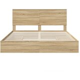  Postelja s shranjevanjem z vzglavjem Sonoma hrast 180 x 200 cm, (5000105805) | Shoptok.si