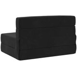 SK foldajući kauč na krevet Crna 190 x 70 x 15 cm Baršun - Crna 190 x 70 x 15 cm Baršun | shoptok.hr