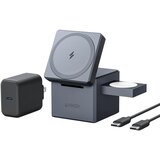 Anker 3-in-1 cube with magsafe B2B black (Y1811G11) Cene