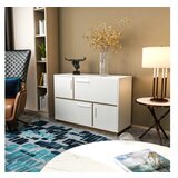 Woody Fashion Mares - White, Walnut WhiteWalnut Console | Eponuda.com