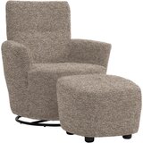 XORA FOTELJ, svetlo rjava tekstil | Shoptok.si