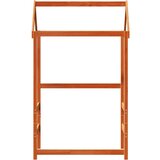 vidaXL krov za dječji krevet voštano smeđi 118x70x176,5 cm borovina | shoptok.hr