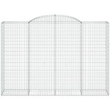  Obokane gabion košare 2 kosa 300x50x200/220 cm pocinkano železo | Shoptok.si