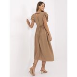 Italy Moda Dress-MI-SK-A2489.21-camel | Shoptok.si