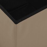  Sklopivi taburei za pohranu 2 kom boja cappuccina PVC | shoptok.hr