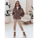 DStreet Kurtka damska VIBEGIRL ciemnobeżowa | shoptok.hr