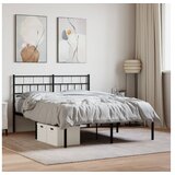 vidaXL okvir za krevet s uzglavljem crni 140x190 cm | shoptok.hr