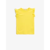 Koton T-Shirt - Yellow - Standard