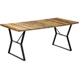  Blagovaonski stol od masivnog obnovljenog drva 180 x 90 x 76 cm | shoptok.hr
