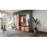 Linea Natura garderobna omara masivno barve hrasta, barve jesena | Shoptok.si