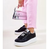 Gemre Black-silver sneakers with rhinestones Maurizia Cene