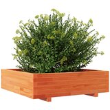  Vrtna sadilica voštano smeđe boje 90x90x26,5 cm od borovine | shoptok.hr