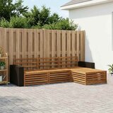  Set vanjskih sofa 5 pcs Čvrsto drvo akacije | shoptok.hr