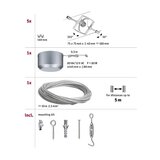 PAULMANN 94133 - SET 5xGU5,3/10W Kompletan kabelski sistem MAC 230V hrom | Eponuda.com