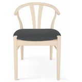 Hammel Furniture Crna/natur blagovaonska stolica Frida -