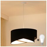  Brilagi - LED luster na sajli LYRA 1xE27/15W/230V crna/bela | Eponuda.com