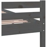  Posteljni okvir siv iz trdnega lesa 140x190 cm, (20644017) | Shoptok.si