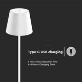  led prigušiva punjiva podna lampa 3u1 LED/4W/5V 4400 mah 3000K IP54 bela | Eponuda.com