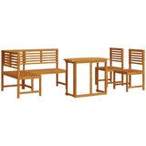  4-dijelni set za blagovanje u vrtu - Čvrsto drvo akacije | shoptok.hr