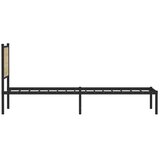  Metalni okvir kreveta bez madraca boja hrasta sonome 75x190 cm | shoptok.hr