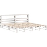vidaXL Okvir kreveta bez madraca bijeli 200x200 cm od masivne borovine | shoptok.hr