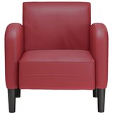 SOFA fotelja s naslonima za ruke vino crvena 54 cm umjetna koža | shoptok.hr
