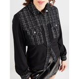 Guess Bluza 'Sandra' srebrno-siva / črna | Shoptok.si