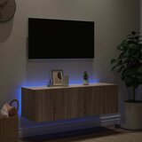  Zidni TV ormarić s LED svjetlima boja hrasta 100 x 35 x 31 cm | Eponuda.com