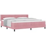  s opruga kutije Ružičasta 200 x 200 cm Baršun | shoptok.hr