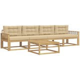  Set vanjskih sofa 4 kom. Bijela i bež | shoptok.hr