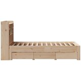  s regalom za knjige bez madraca 75x190 cm borovina | shoptok.hr