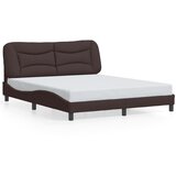 Maison Chic Posteljni okvir - Dvoposteljna postelja - Zakonska postelja brez vzmetnice temno rjav 160x200 cm blago-J4299, (21774458) | Shoptok.si