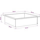  Prsten za vatru Crna 90 x 90 x 25 cm Čelik | shoptok.hr