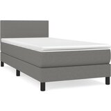 Maison Chic Box spring postelja - Vzmetna postelja z vzmetnico temno siva 80x200 cm blago SL19099, (21893899) Cene