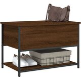 vidaXL Klop za shranjevanje rjavi hrast 70x42,5x47 cm inženirski les | Shoptok.si