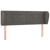  Vzglavje z ušesi temno sivo 147x23x78/88 cm žamet, (20793768) | Shoptok.si