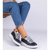 Gemre Black women's sneakers embellished with glitter Kasabella | shoptok.hr