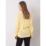 RUE PARIS Sweater-269-SW-21617.26-light yellow | Shoptok.si
