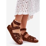 Boto Women's sandals with Velcro leopard Uvissa | Shoptok.si