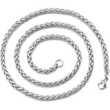  Muška ogrlica AN-15196 - Srebrna / 60cm KP15196 | shoptok.hr